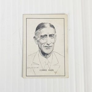 Vintage 1950 Callahan Hall of Fame Connie Mack Baseball Trading Card